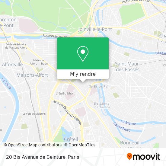 20 Bis Avenue de Ceinture plan