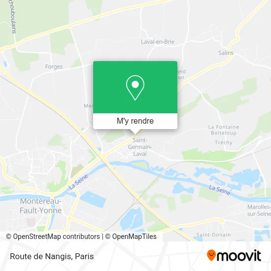 Route de Nangis plan