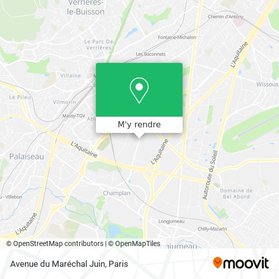 Avenue du Maréchal Juin plan