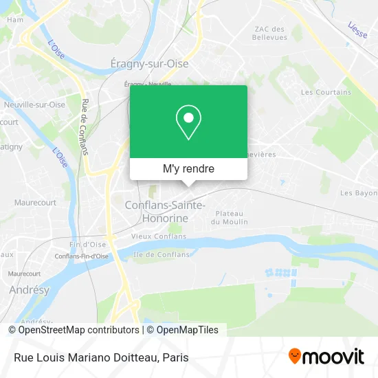 Rue Louis Mariano Doitteau plan