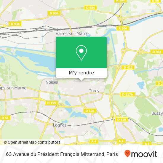 63 Avenue du Président François Mitterrand plan