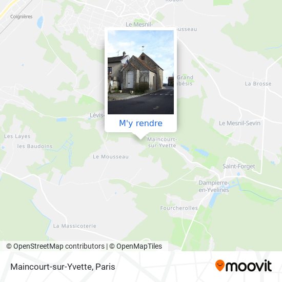 Maincourt-sur-Yvette plan