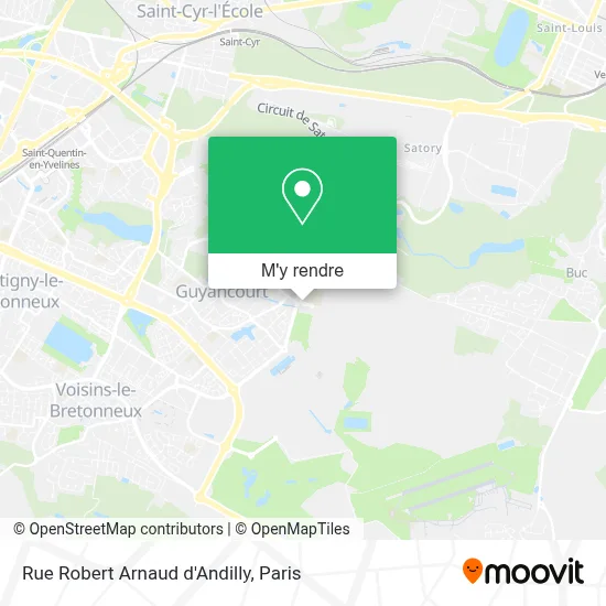 Rue Robert Arnaud d'Andilly plan