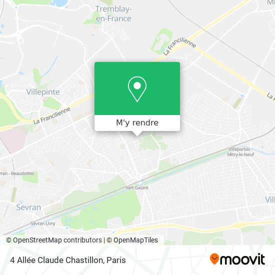 4 Allée Claude Chastillon plan