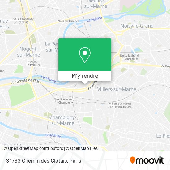 31/33 Chemin des Clotais plan