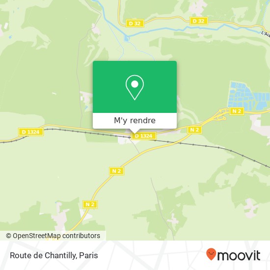 Route de Chantilly plan