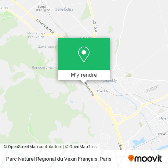 Parc Naturel Regional du Vexin Français plan