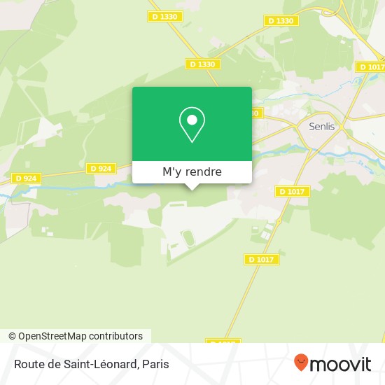 Route de Saint-Léonard plan