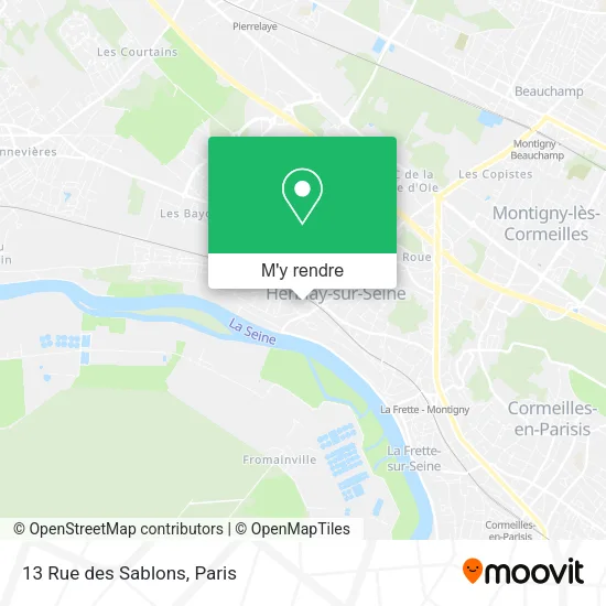 13 Rue des Sablons plan