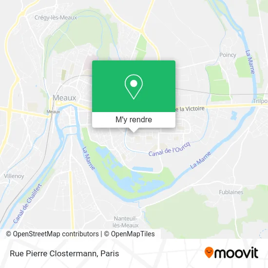 Rue Pierre Clostermann plan