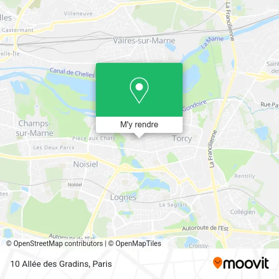 10 Allée des Gradins plan