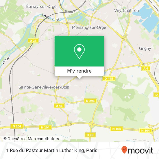 1 Rue du Pasteur Martin Luther King plan