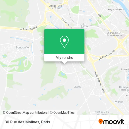 30 Rue des Malines plan