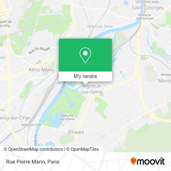 Rue Pierre Marin plan