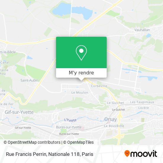 Rue Francis Perrin, Nationale 118 plan
