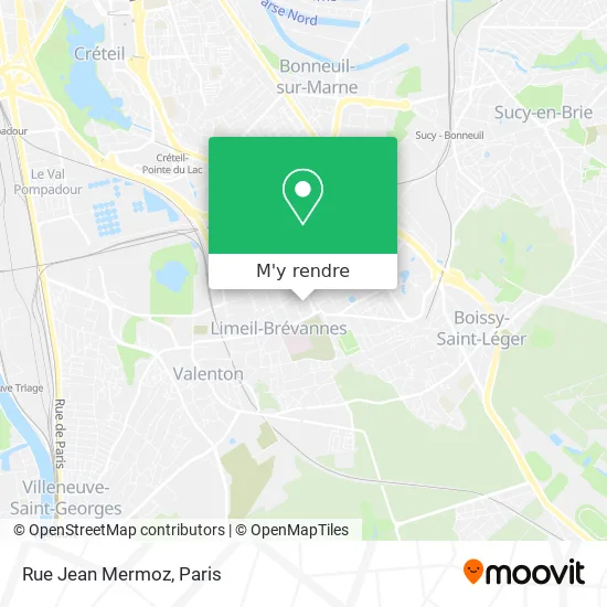 Rue Jean Mermoz plan