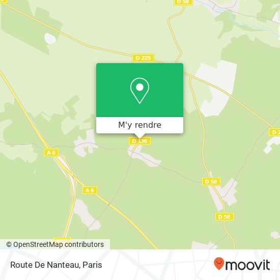 Route De Nanteau plan