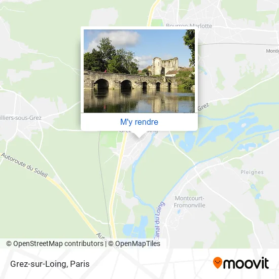 Grez-sur-Loing plan