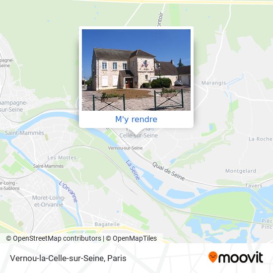 Vernou-la-Celle-sur-Seine plan