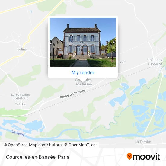 Courcelles-en-Bassée plan