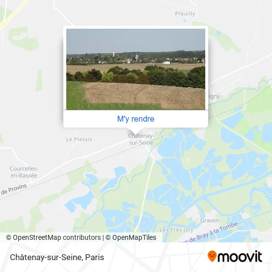 Châtenay-sur-Seine plan