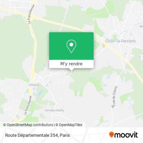 Route Départementale 354 plan