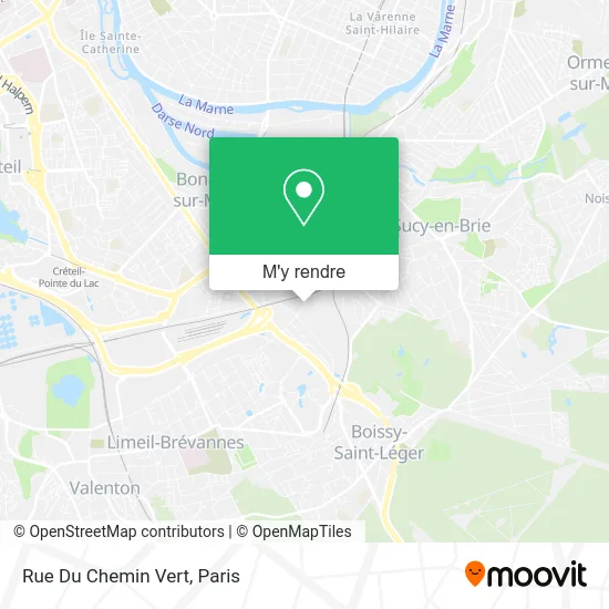 Rue Du Chemin Vert plan