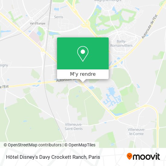 Hôtel Disney's Davy Crockett Ranch plan