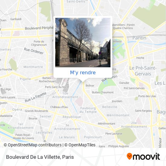 Boulevard De La Villette plan