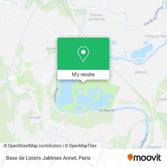 Base de Loisirs Jablines Annet plan