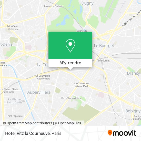 Hôtel Ritz la Courneuve plan