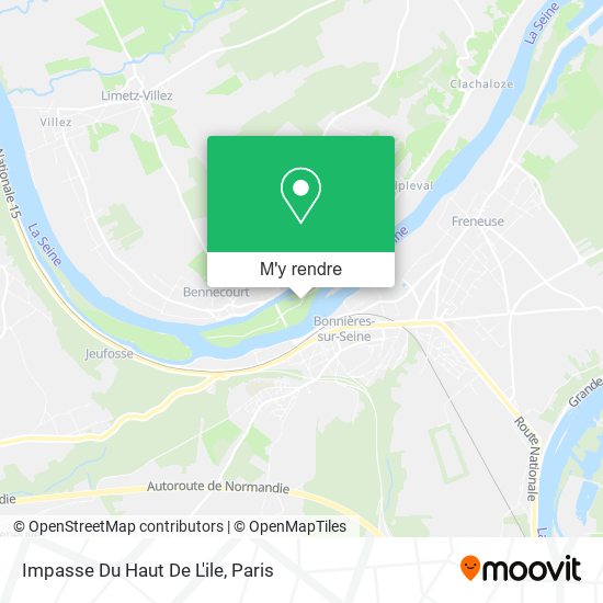 Impasse Du Haut De L'ile plan