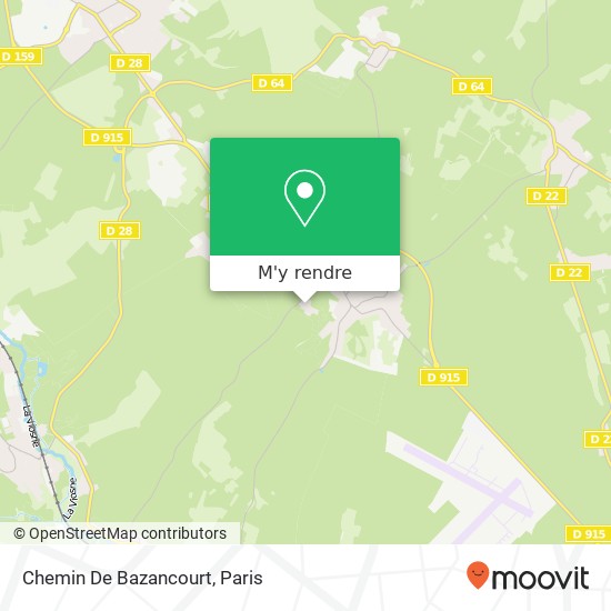 Chemin De Bazancourt plan