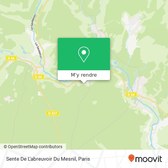 Sente De L'abreuvoir Du Mesnil plan