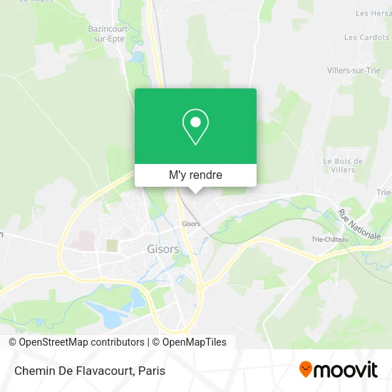 Chemin De Flavacourt plan