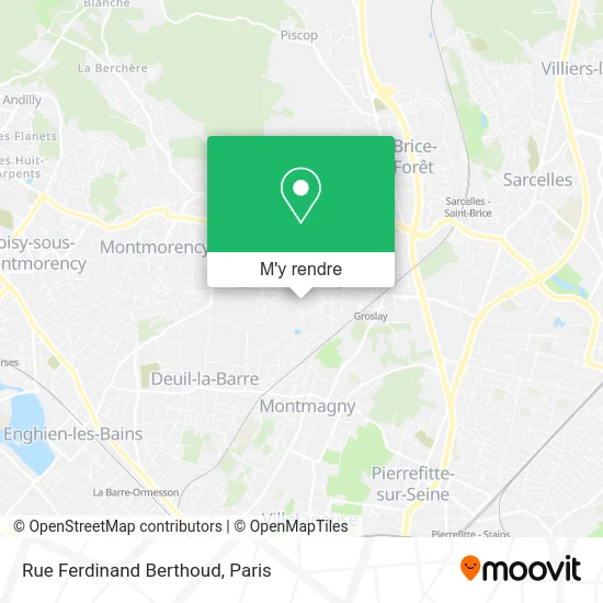 Rue Ferdinand Berthoud plan