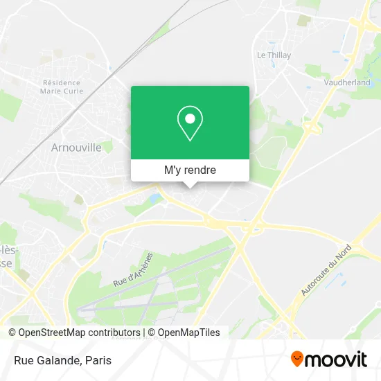 Rue Galande plan