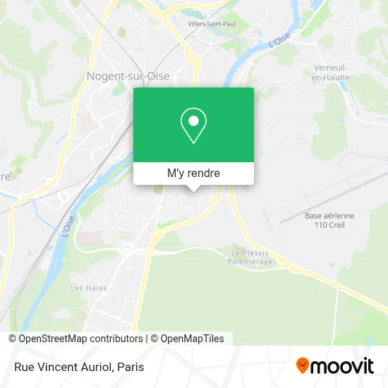 Rue Vincent Auriol plan