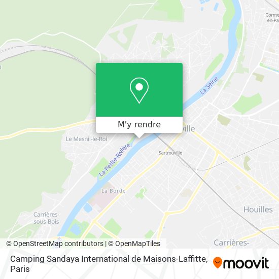 Camping Sandaya International de Maisons-Laffitte plan