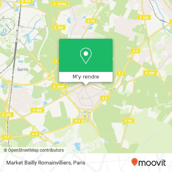 Market Bailly Romainvilliers plan
