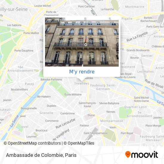 Ambassade de Colombie plan