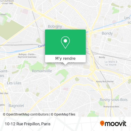 10-12 Rue Frépillon plan