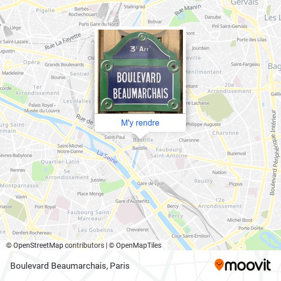 Boulevard Beaumarchais plan