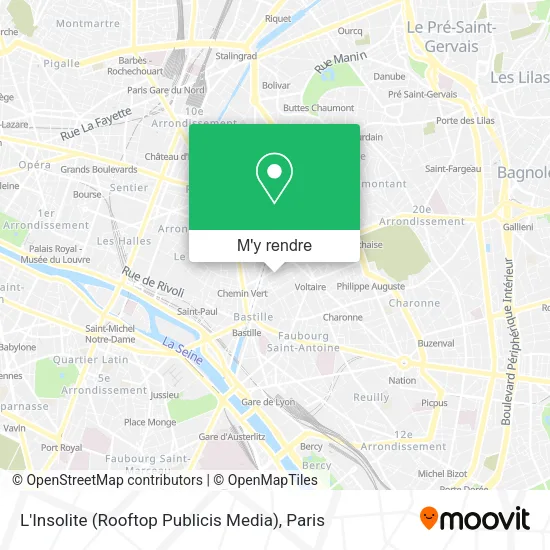 L'Insolite (Rooftop Publicis Media) plan