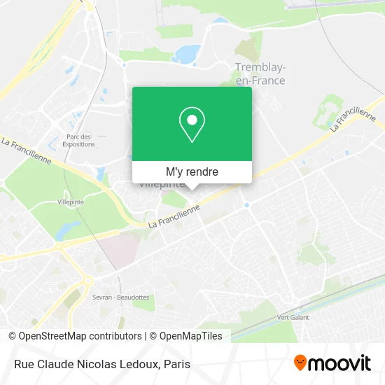 Rue Claude Nicolas Ledoux plan