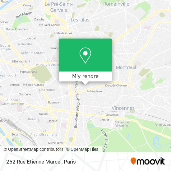 252 Rue Etienne Marcel plan