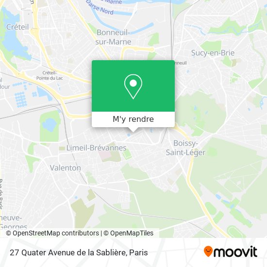 27 Quater Avenue de la Sablière plan
