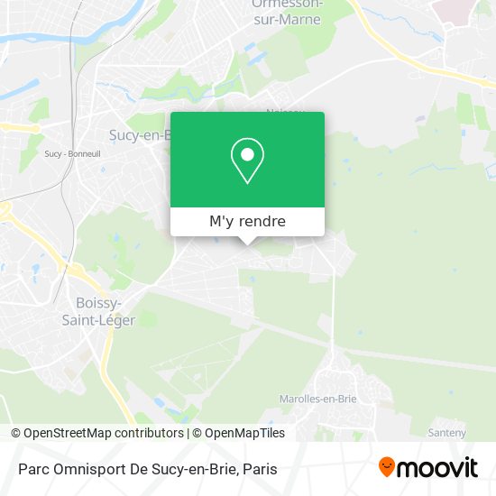 Parc Omnisport De Sucy-en-Brie plan
