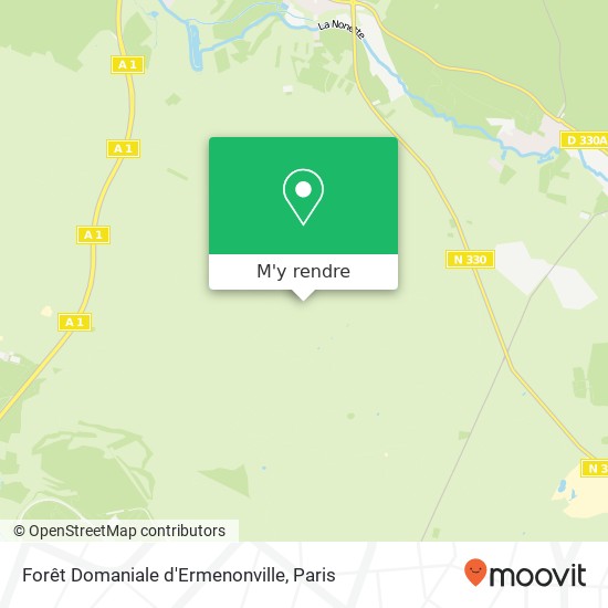 Forêt Domaniale d'Ermenonville plan
