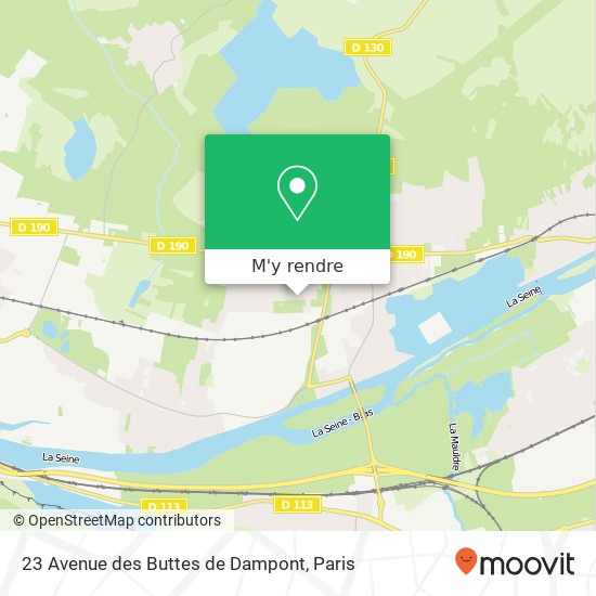 23 Avenue des Buttes de Dampont plan